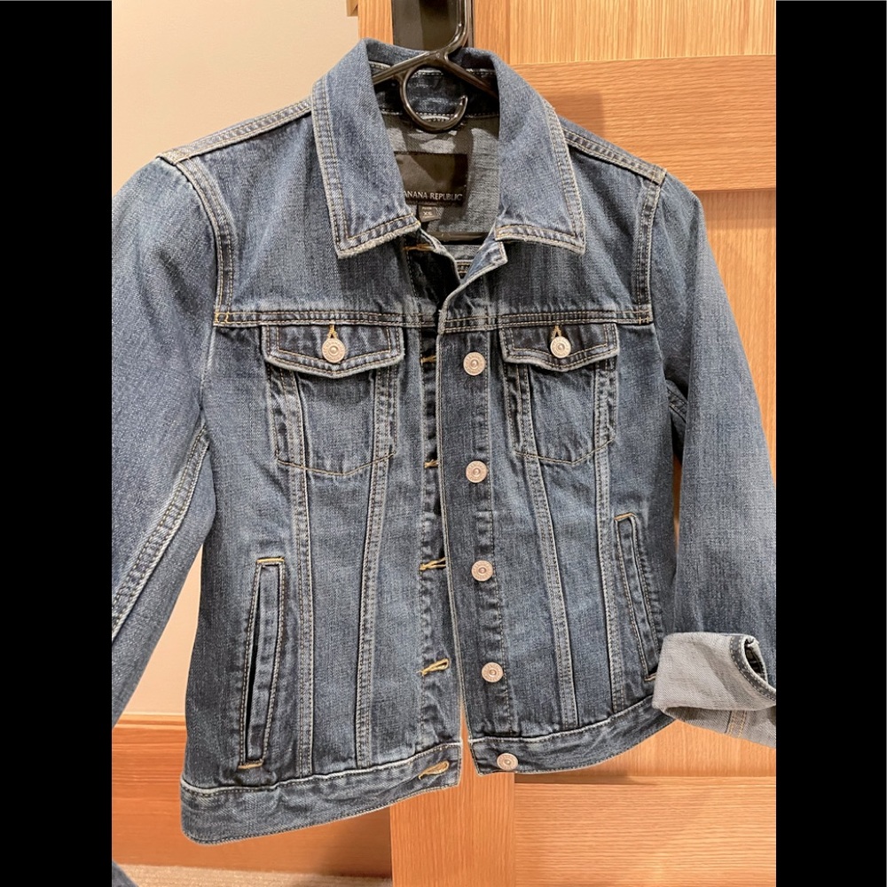 Banana republic woman jeans jackets size xs